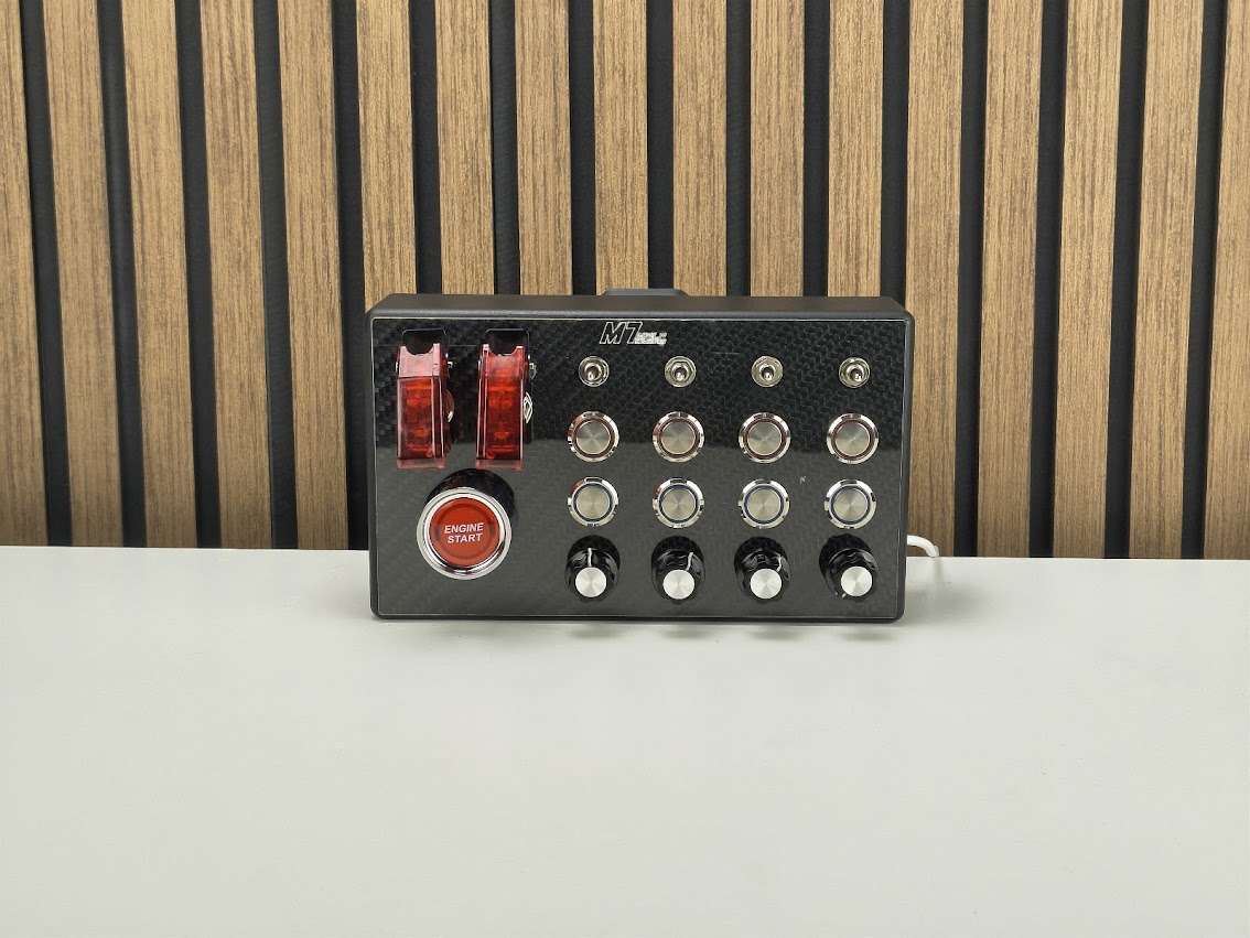 Button Box M7-15 Usb 31 Funções Com 9 Botoes Com Led