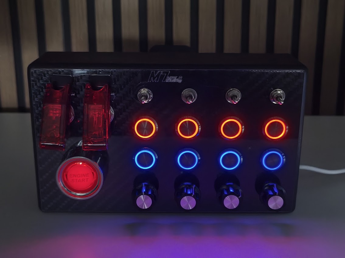 Button Box M7-15 Usb 31 Funções Com 9 Botoes Com Led - Imagem 6