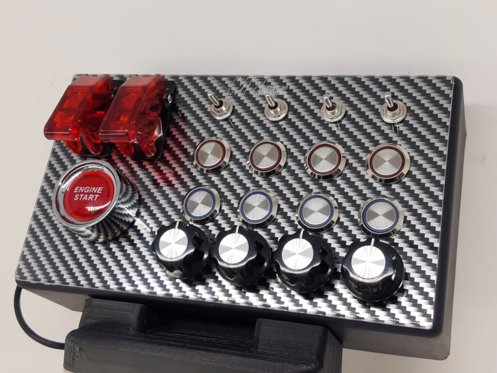 Button Box M7-15 Usb 31 Funções Com 9 Botoes Com Led - M7Help